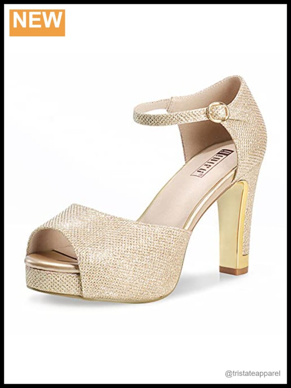 Platform Chunky High Heels Sandals Peep Toe Dress Wedding Shoes